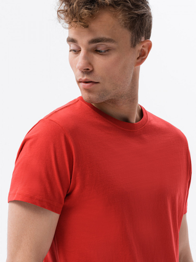 Vīriešu klajums t-shirt S1370 - sarkans Hunter
