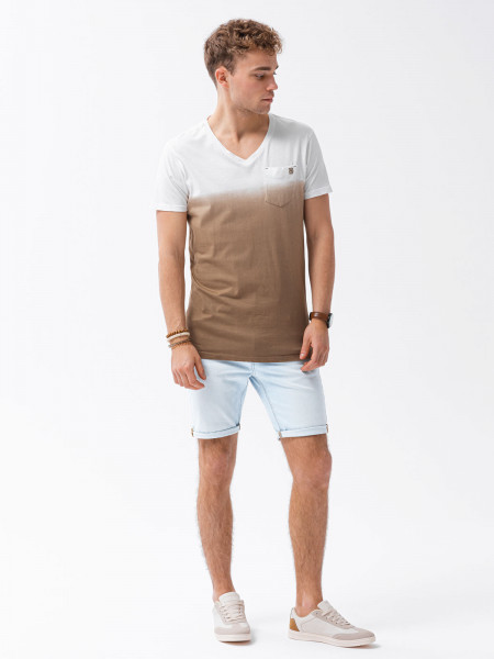 Vīriešu klajums t-shirt S1380 - brown Harrison