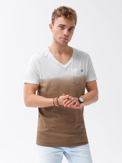 Vīriešu klajums t-shirt S1380 - brown Harrison