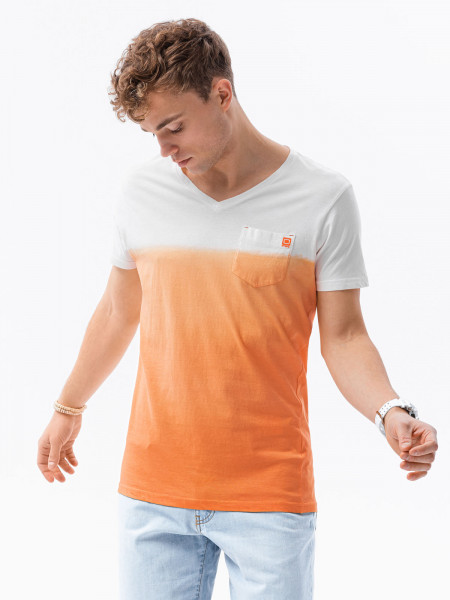 Vīriešu klajums t-shirt S1380 - orange Bennett