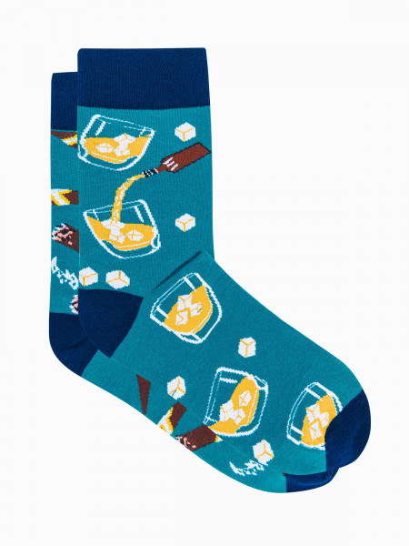 Vīriešu zeķes U167 - turquoise Ron