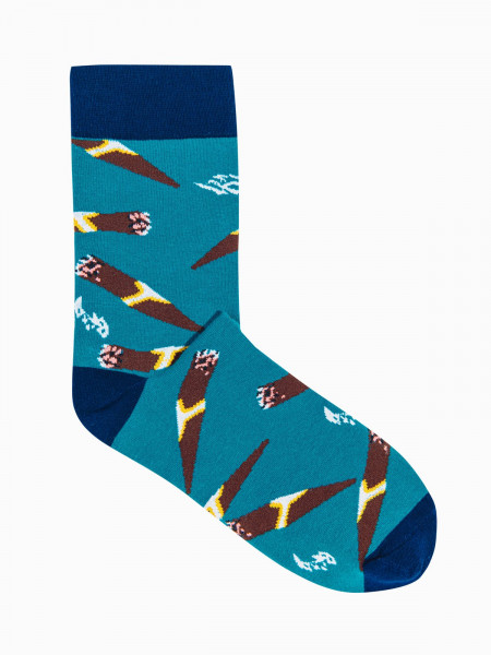 Vīriešu zeķes U167 - turquoise Ron