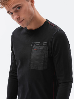 T-krekls ar garām piedurknēm L130 (melns) Berry