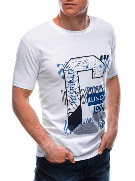 Vīriešu apdrukāts t-shirt S1677 - Saqib